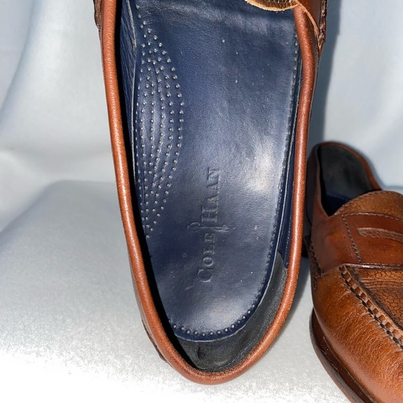 Cole Haan Size 11 1/2D Cognac Leather Loafers main image 4